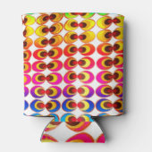 Psychedelische stof blikjeskoeler (Achterkant)