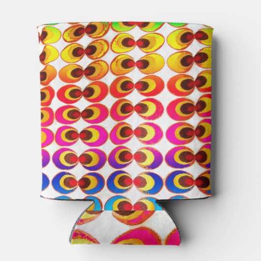 Psychedelische stof blikjeskoeler (Achterkant)