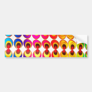 Psychedelische stof bumpersticker