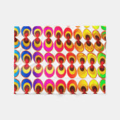 Psychedelische stof fleece deken (Voorkant (Horizontaal))