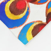 Psychedelische stof fleece deken (Hoek)