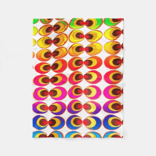 Psychedelische stof fleece deken (Voorkant)