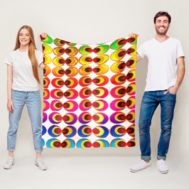 Psychedelische stof fleece deken