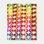 Psychedelische stof fleece deken (Voorkant)