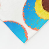 Psychedelische stof fleece deken (Hoek)