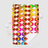 Psychedelische stof golfhanddoek (Insitu)