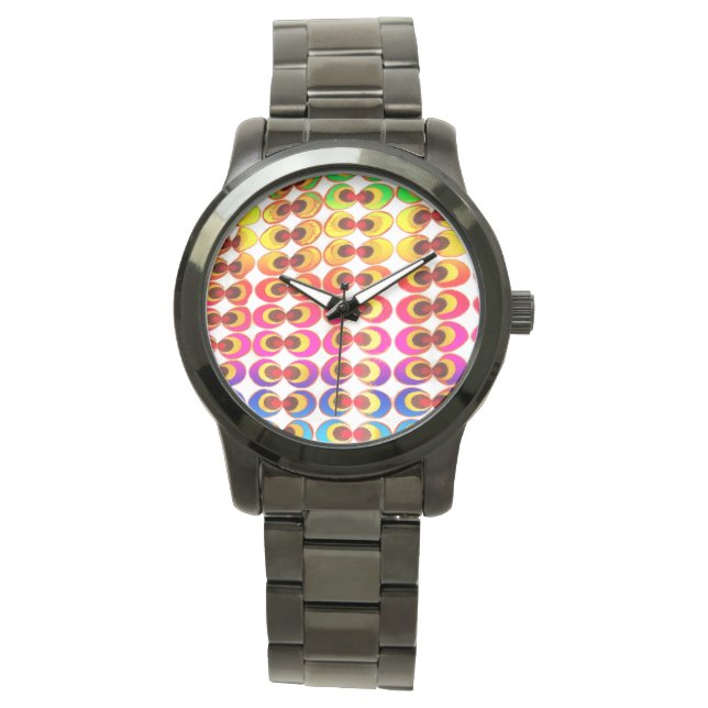 Psychedelische stof horloge (Voorkant)
