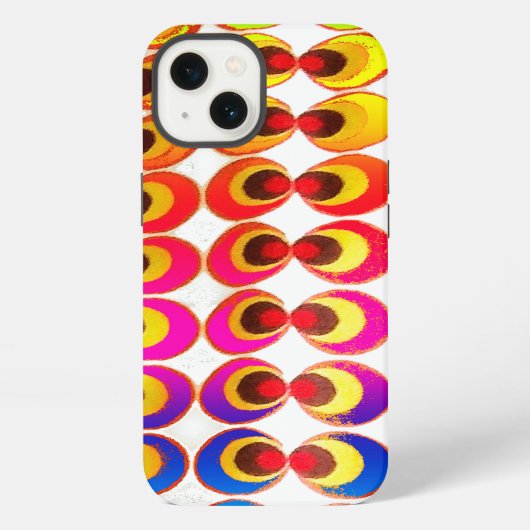 Psychedelische stof iPhone hoesje (Achterkant)