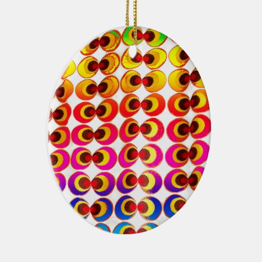 Psychedelische stof keramisch ornament (Rechts)