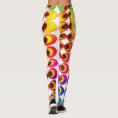 Psychedelische stof leggings (Achterkant)