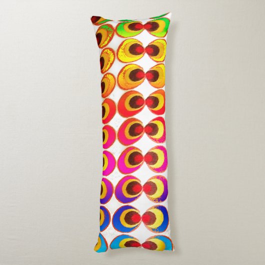 Psychedelische stof lichaamskussen (Achterkant (Verticaal))