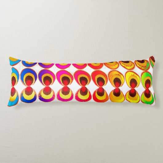 Psychedelische stof lichaamskussen (Voorkant)