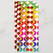 Psychedelische stof menu (Voorkant / Achterkant)