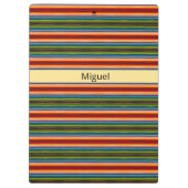 Psychedelische stof Mexicaans patroon, aanpasbaar Klembord (Achterkant)