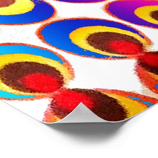 Psychedelische stof poster (Hoek)