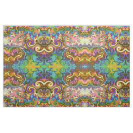 psychedelische stof-regenboogneongeometrische drad stof