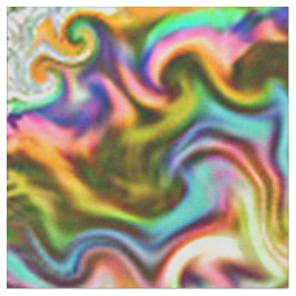 psychedelische stof-regenboogneongeometrische drad stof