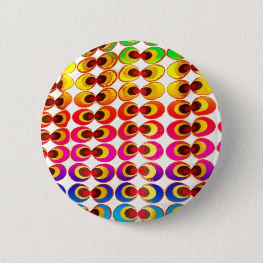 Psychedelische stof ronde button 5,7 cm (Voorkant)
