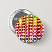 Psychedelische stof ronde button 5,7 cm (Voorkant /achterkant)