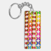 Psychedelische stof sleutelhanger (Voorkant Links)