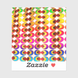 Psychedelische stof sticker