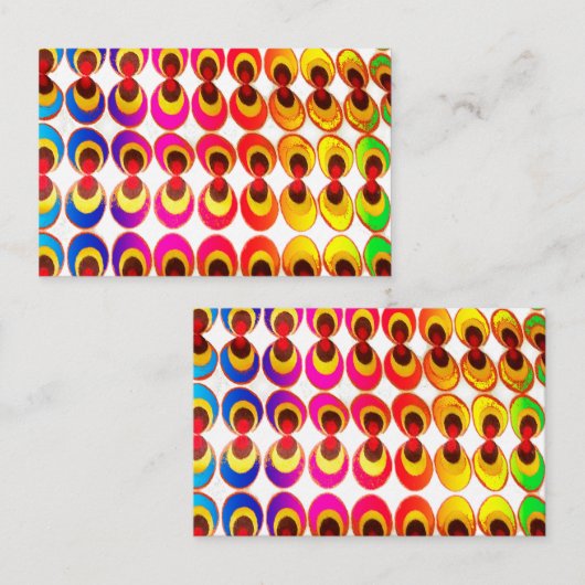 Psychedelische stof visitekaartje (Voorkant / Achterkant)