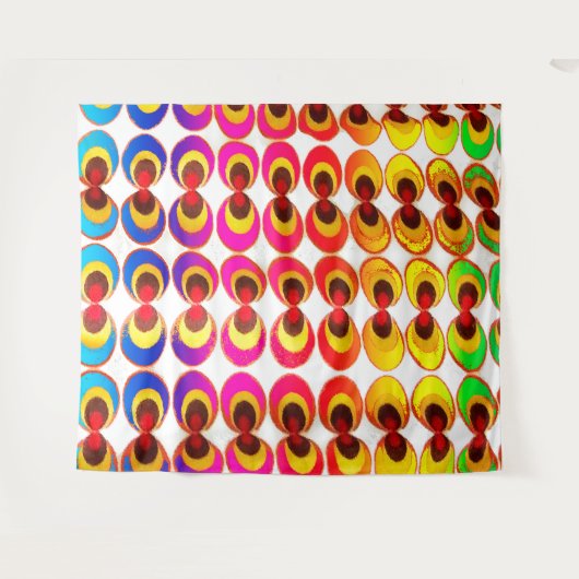 Psychedelische stof wandkleed (Voorkant (horizontaal))