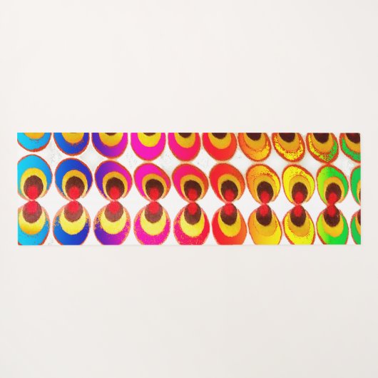 Psychedelische stof yogamat (Achterkant (horizontaal))