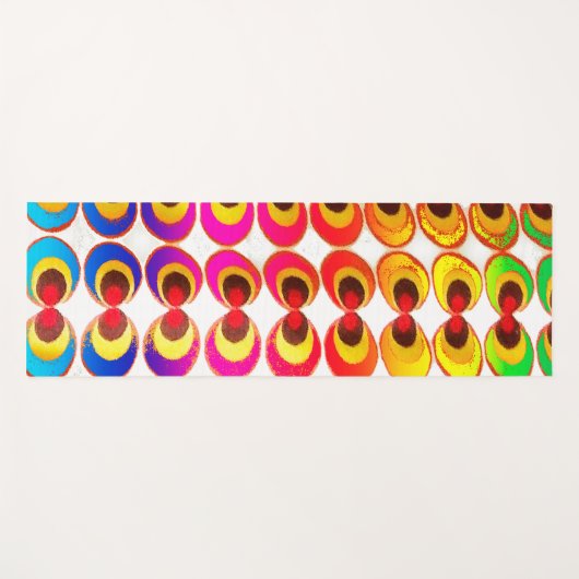 Psychedelische stof yogamat (Voorkant (horizontaal))