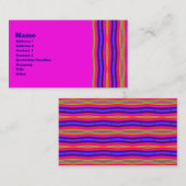 psychedelische strepen visitekaartje (Voorkant / Achterkant)