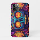 Psychedelische Sugar Skull Art - Dag van de Doden Case-Mate iPhone Case (Achterkant)
