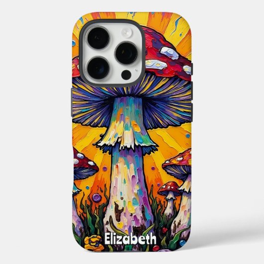 psychedelische sunburst-schimmel Case-Mate iPhone case (Achterkant)