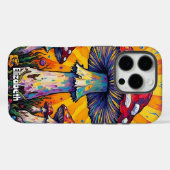 psychedelische sunburst-schimmel Case-Mate iPhone case (Achterkant (horizontaal))