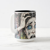 Psychedelische surrealistische kunst Mok - Emotion (Voorkant links)