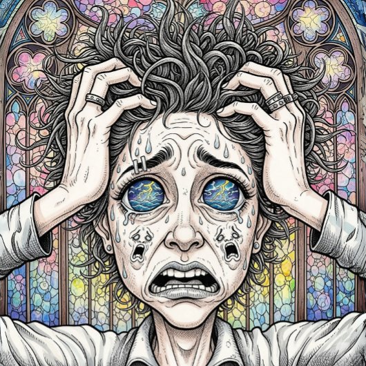 Psychedelische surrealistische kunst T-shirt – Emo