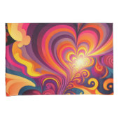 Psychedelische surrealistische werveling hartpatro kussensloop (Voorkant-Rechts)