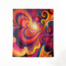 Psychedelische surrealistische werveling hartpatro