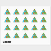 Psychedelische swirl art fractal sticker (Vel)