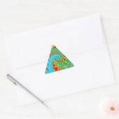 Psychedelische swirl art fractal sticker (Envelop)