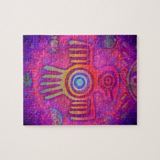 Psychedelische symbolen legpuzzel (Horizontaal)