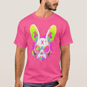Psychedelische Techno Konijn Rave Edm Punk Grunge T-shirt
