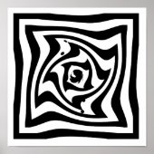 Psychedelische tekening met optische illusie-effec poster (Voorkant)