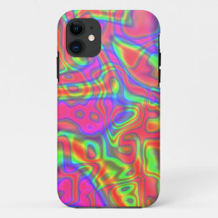 psychedelische telefoonkwestie iPhone 11 hoesje