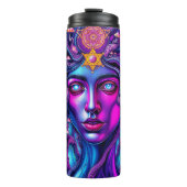 Psychedelische Thermische Tumbler met Mystiek Gezi Thermosbeker (Voorkant)