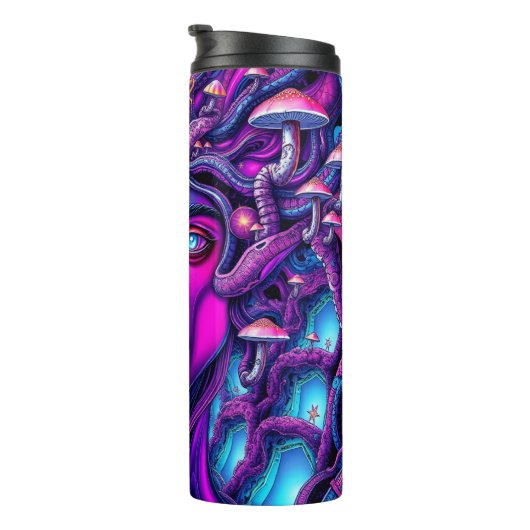 Psychedelische Thermische Tumbler met Mystiek Gezi Thermosbeker (Geroteerd rechts)