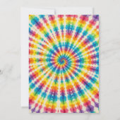 Psychedelische Tie Dye Bedankkaartjes Kaart (Achterkant)