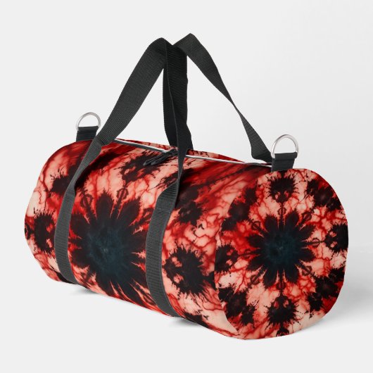 Psychedelische Tie Dye Bloom Weekendert Kit Plunjezak (Linkerhoek)