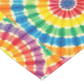 Psychedelische Tie Dye | Groovy Retro Tafelkleed (Gekanteld)