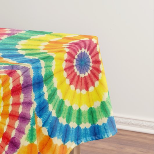Psychedelische Tie Dye | Groovy Retro Tafelkleed (Voorbeeld)