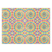 Psychedelische Tie Dye | Groovy Retro Tafelkleed (Voorkant (Horizontaal))